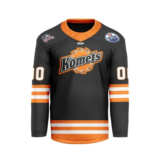 Discover Personalized Fort Wayne Komets Black V-shaped Hockey Shirt Men's Fan Gear Gift