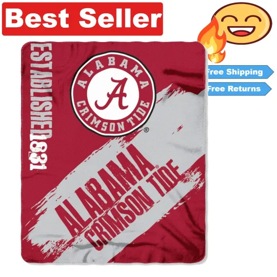 Discover Football  Throw Blanket - Show Your School Spirit