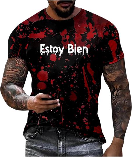 Discover Halloween Shirts for Men Mens T Costume Ideas Sexy Shirt Bloody Horror Funny Party Tees Tops Pajamas