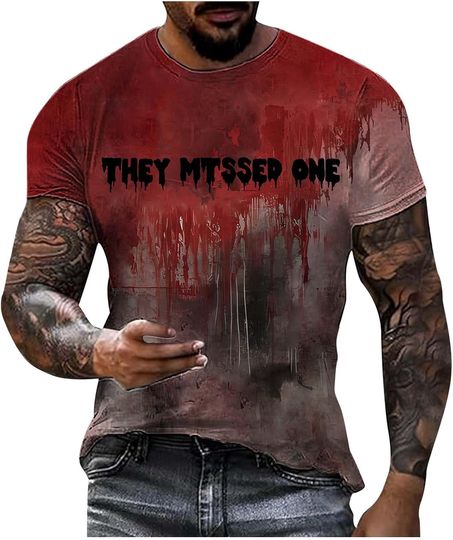 Discover Halloween T Shirts for Men Shirt Tshirts Button Up Spooky Horror Clothes, Women Mens Funny Costume Ideas Sexy