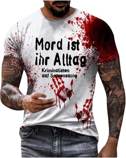 Halloween Shirt T Shirts for Men Funny Mens Tshirts Pajamas Costume Tees Graphic Novelty Tshirt Ideas