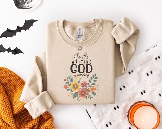 Discover Faith Patience Floral Sweatshirt for Religious Spiritual Women - Encouraging Uplifting Design t-shirt Perfect Gift for Any