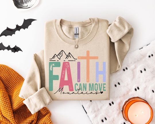 Discover Comfortable Faith-Based Sweatshirt with Mountain Graphic for Everyday Motivation Spiritual Inspiration t-shirt