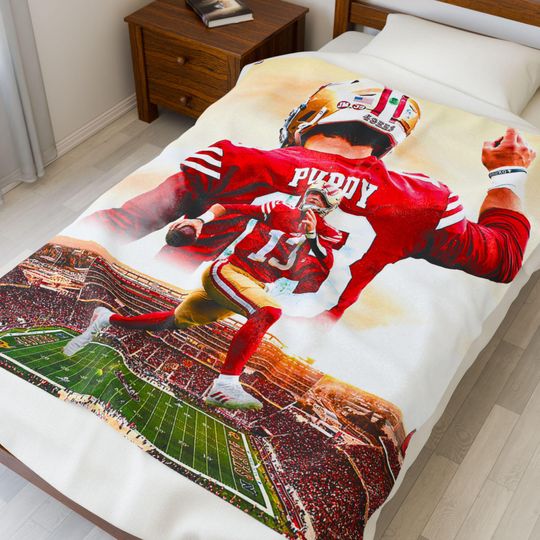 Brock Purdy 49ers Throw Blanket