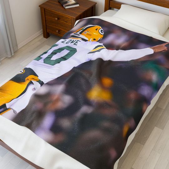 Discover Jordan Love Packers Throw Blanket