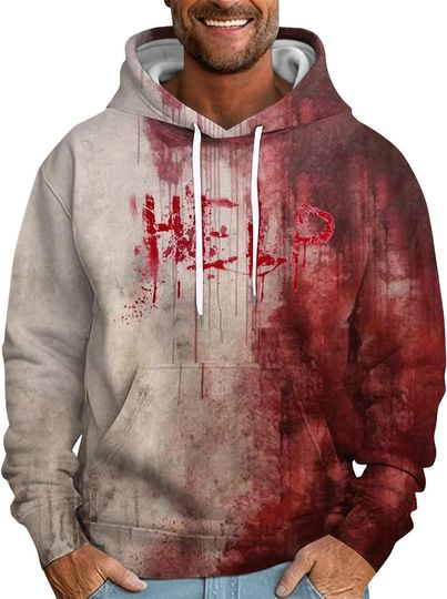 Discover Problem Solved Bloody Hoodie Horror Im Fine Bloody Sweatshirt Crewneck Funny Gifts Problem Solved Bloody Shirt