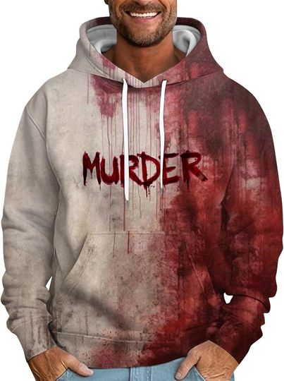 Problem Solved Hoodie Horror Im Fine Bloody Sweatshirt Crewneck Funny Gifts Halloween Shirts For Men Pullover