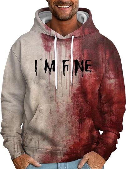 Problem Solved Bloody Hoodie Horror Im Fine Sweatshirt Bloody Crewneck Funny Gifts Halloween Shirts Pullover