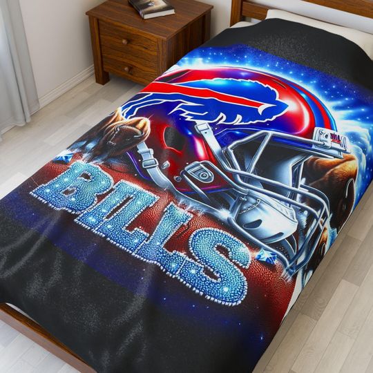 Discover Buffalo Football Throw Blanket - Cozy Sports Throw, Game Day Decor, Fan Gift