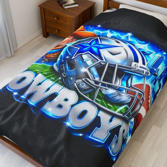 Discover Dallas Football Throw Blanket - Cozy Sports Throw, Game Day Decor, Fan Gift