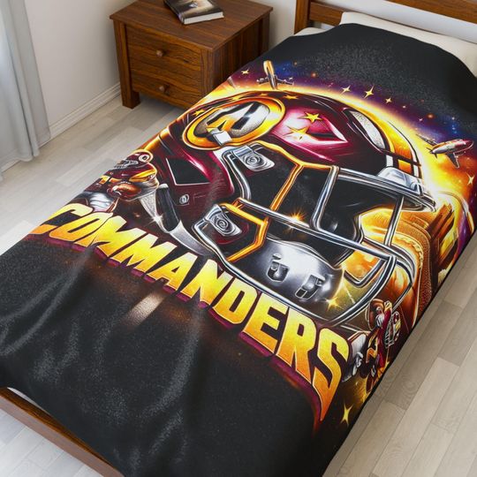 Washington Football Throw Blanket - Cozy Sports Throw, Game Day Decor, Fan Gift