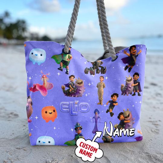 Personalized Disney Pixar Elio Weekender Bag, Custom Name Beach Bag, Elio Characters Bag, Disney Bag, Disney Bound, Pool Party