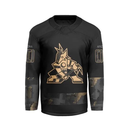 Discover Personalized Arizonna Coyotes Military Appreciation Hockey Shirt Men's Fan Gear