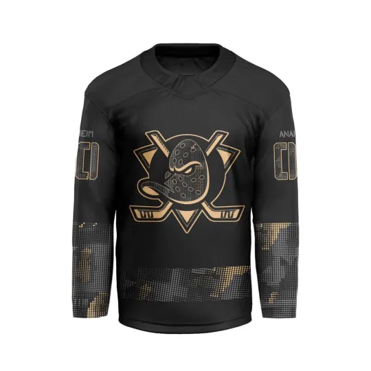 Discover Personalize Anaheim Ducks Military Appreciation Hockey Shirt Men's Fan Gear Gift