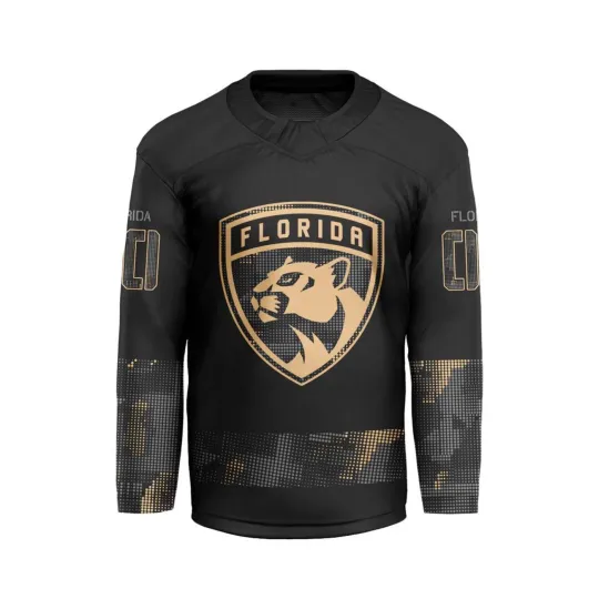 Custom Florida Panthers Military Appreciation Hockey Shirt Men's Fan Gear Gift