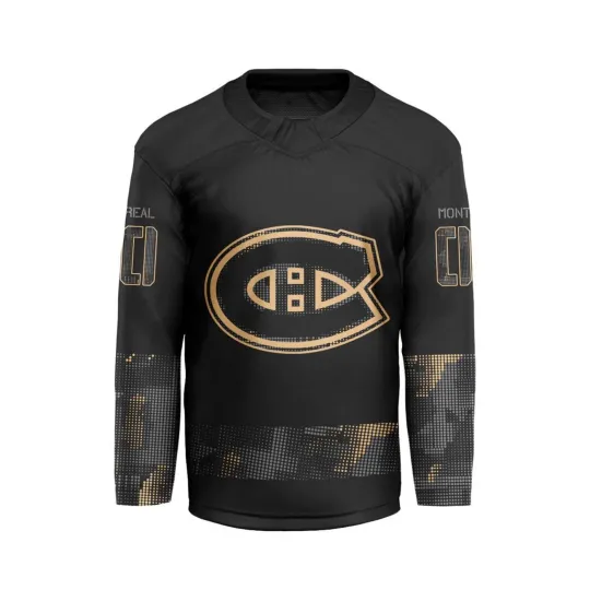 Discover Personalize Montreal Canadiens Military Appreciation Hockey Shirt Men's Fan Gear