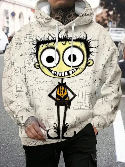 Discover 3D Print Iconic Cartoon Character Face Hoodie - Adults & Youth
