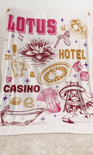 Lotus Hotel & Casino Blanket, Percy Jackson and The Olympians Merch, Camp Half Blood