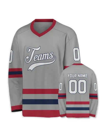 Customized Hockey Jersey, Personalized Team Name Number Sports Shirt Adult Youth