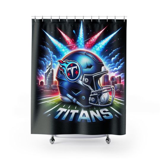 Discover Tennessee Football Shower Curtain - Sports Team Bathroom Decor, Game Day Gift, Football Fan Home Accessories, Unique Bathroom Art
