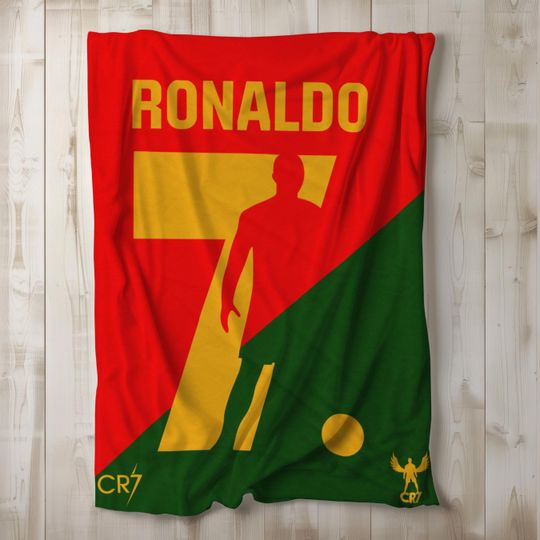 Cristiano Ronaldo CR7 Blanket: Portugal Soccer Fan Gift