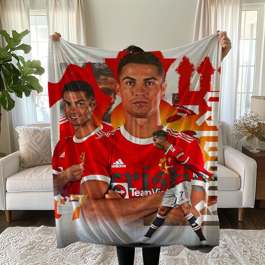 CR7 Fleece Blanket - Football Fan Decor