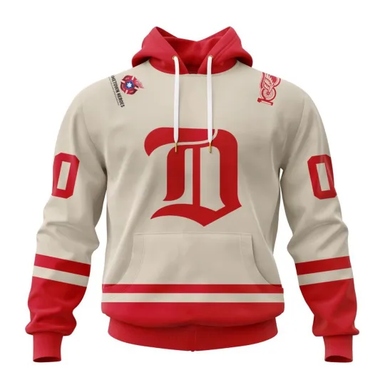 Discover Personalized Detroit Red Wings 2025/26 Hometown Heroes Red Hoodie Pullover Gift