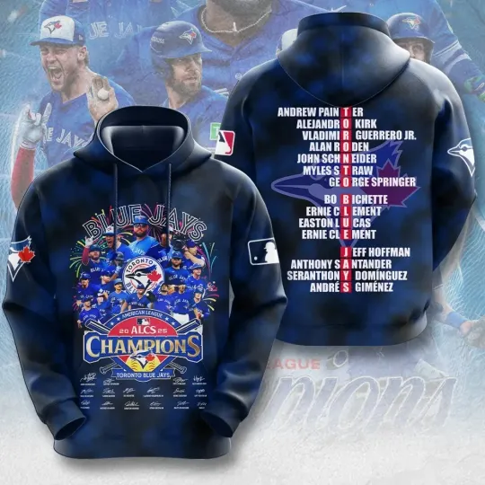 Discover Jays 2025 American League Champions 3D Apparel Hoodie