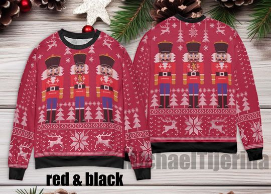 Discover Christmas Nutcrackers Ugly Sweater, Christmas Gift Sweatshirt, Doll Xmas Party Holiday Shirt, Christmas Gift For Men Women Kid
