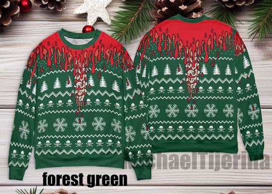 Discover Horror Halloween Ugly Sweater, Horror Snowflake Halloween Sweater, Funny Sweater for Family, Christmas Ugly Sweater