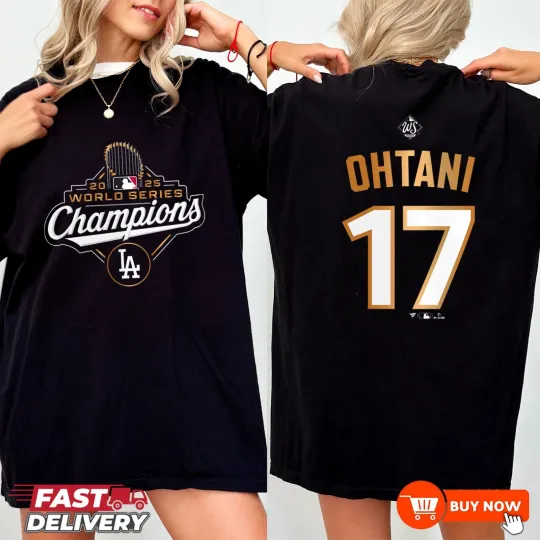 Discover Los Angeles Dodgers Ohtani Word Series Champions TShirt