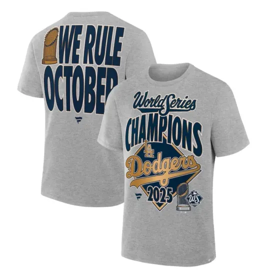 Discover Dodgers 2025 World Series Champions Double Sided T-Shirt