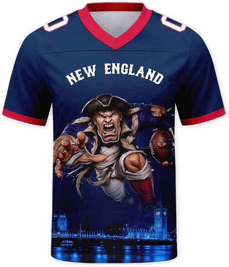 Discover Custom Football Jersey Mascots City Night Shirt Personalized Name Number Practice Uniform for Men Women Youth Fans Gift