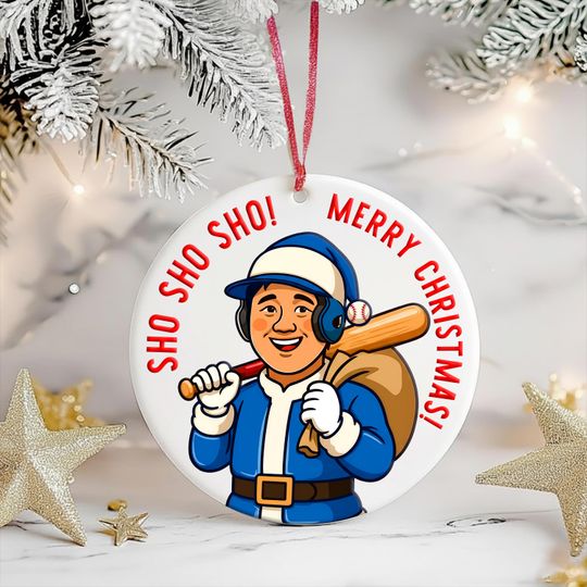 Sho Sho Sho Merry Christmas Ohtani Dodgers Christmas Ornament 2025 Shotime
