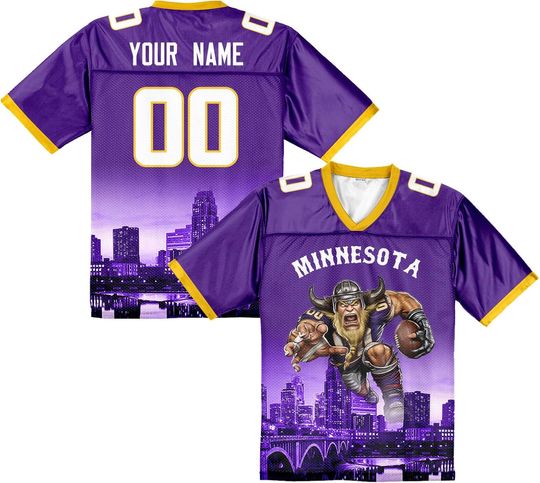 Discover Custom Football Jersey Mascots City Night Shirt Personalized Name Number Practice Uniform Gift for Women Football Sports Fans
