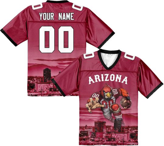 Discover Custom Football Jersey Mascots City Night Shirt Personalized Name Number Practice Uniform Gift for Women Football Sports Fans