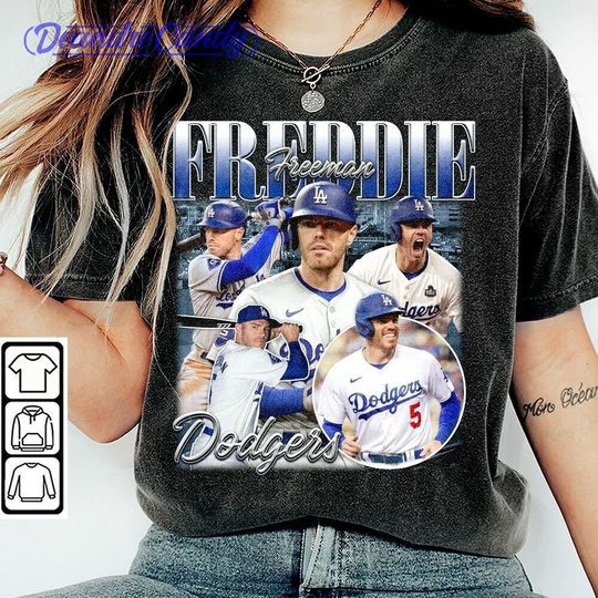 Discover Freddie Freeman Shirt, Los Angeles D Shirt, Vintage 90s Style Shirt, 2025 Champion Shirt, Gift For Baseball Fan