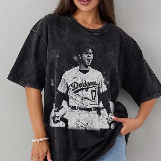Discover Shohei Ohtani Baseball T-Shirt: Game Day Unisex Tee Christmas Gift For Fan, 90s Bootleg Vintage Graphic, LA Baseball Fan