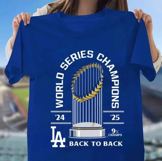 Discover Los Angeles Dodger Back-To-Back 2025 World Series Champions Shirt