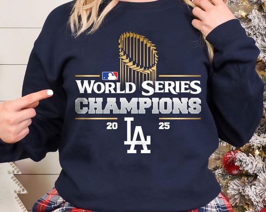 Discover 2025 LA Baseball World Series Champion Sweatshirt | Los Angeles Fan Gift | Unisex LA Graphic Pullover