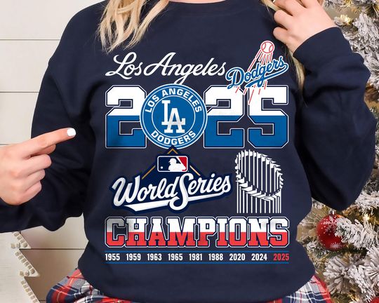 Discover 2025 LA Baseball World Series Champion Sweatshirt | Los Angeles Fan Gift | Ultimate Fan Collage Pullover