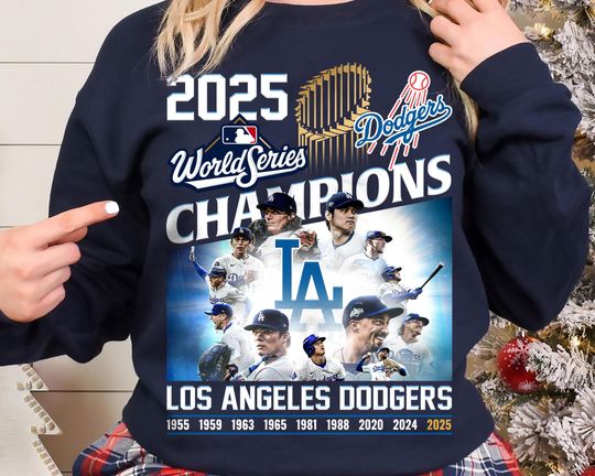 Discover 2025 LA Baseball World Series Champion Sweatshirt | Los Angeles Fan Gift | Unisex Classic Script Pullover