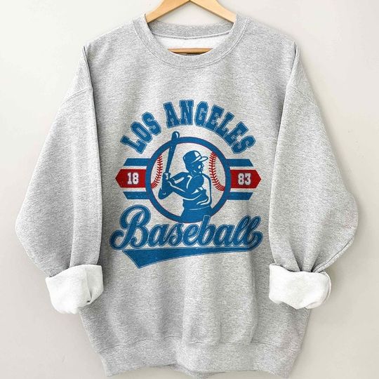Los Angeles Dodgers Baseball Vintage Sweatshirt, Los Angeles Baseball Sweatshirt, Vintage Baseball Fan Shirt