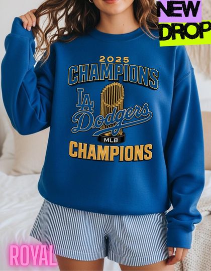Discover Dodgers champions 2025 Retro Sweatshirt