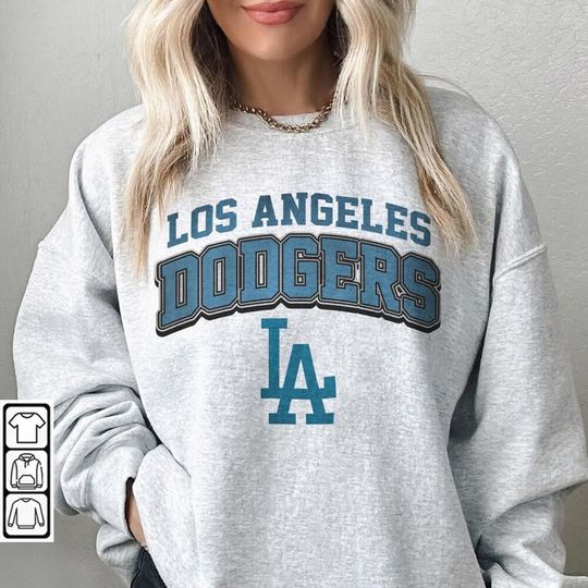 Discover Vintage Baseball Teams Player Los Angeles D Shirt 90s Retro Graphic Tee Streetwear Fan Gifts Unisex Sweatshirt