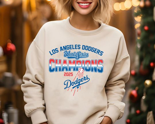 Discover 2025 LA Baseball World Series Champion Sweatshirt | Los Angeles Fan Gift | Unisex Bold Victory Pullover