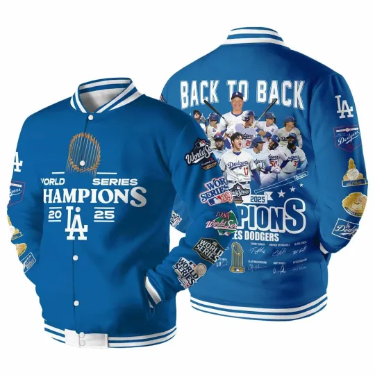 2025 Dodgers City World Series Champions Baseball Jacket