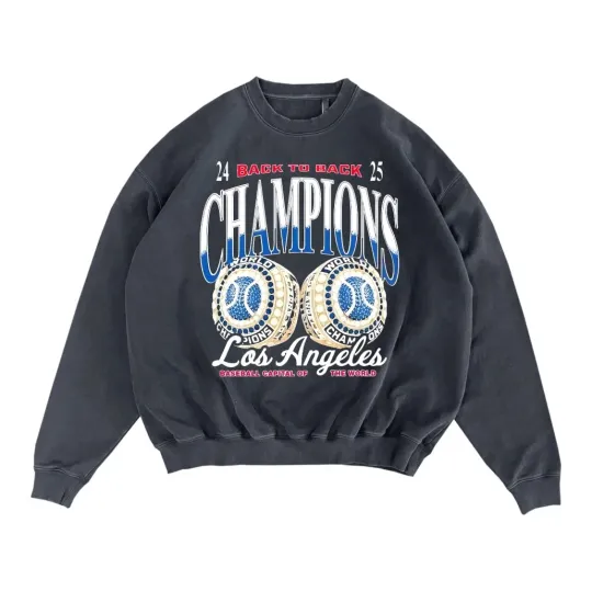Los Angeles Dodgers Back to Back World Series 2024 2025 Sweatshirt