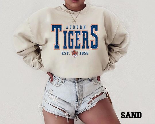 Discover Auburn Vintage Sports Sweatshirt | Retro College Style Pullover | Classic Unisex Crewneck | Athletic Casual Outfit | Fall Winter Gift
