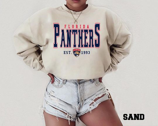 Discover Retro Panthers 1993 Vintage Sweatshirt, Classic Athletic Crewneck, Unisex Game Day Pullover, 90s Sports Style Top